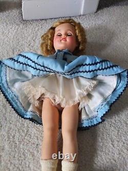 Vintage 1950's IDEAL Shirley Temple Doll ST-15 Blue Dress Petticoat Underpants