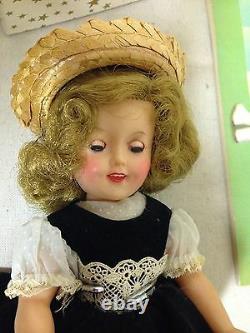 Vintage 1950's Ideal Shirley Temple Doll, St-12 With Extra Outfits And Book