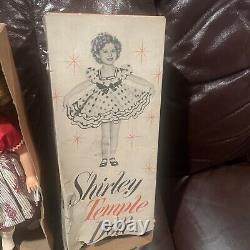 Vintage 1950's Shirley Temple Idea Sleepy Eyes Dolls With Box And Tags