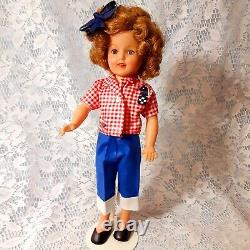 Vintage 1950s Ideal 12 Vinyl Shirley Temple Doll in Original Outfit