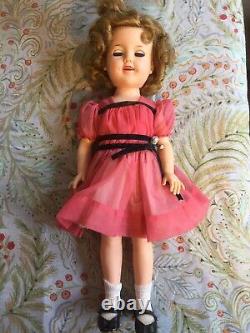 Vintage 1950s Ideal Shirley Temple Doll 17 In Original Dress With Flirty Eyes