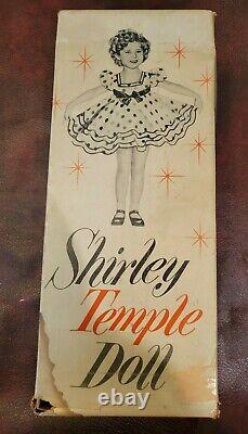 Vintage 1950s Shirley Temple Doll Ideal 9500 Original Box 12 ST-12 Red Dress