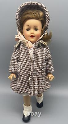 Vintage 1957 Ideal Shirley Temple Doll ST-12 Clothing Shoes 12 IN Doll Coat Hat