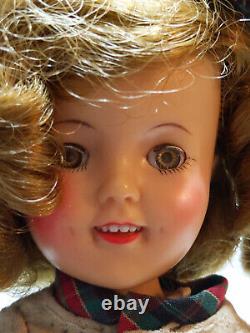 Vintage 1958 Ideal Shirley Temple Doll ST-12 Original Clothing Shoes Pin Teeth