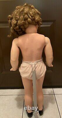 Vintage 1960 Ideal Toy SHIRLEY TEMPLE PLAYPAL DOLL 35 Tall ST-35-38 CURLS TEETH