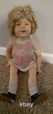 Vintage 27 in Shirley Temple Composition Doll