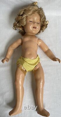 Vintage Antique 1930's IDEAL Shirley Temple RARE Eye Defect Sleeping Eyes Doll
