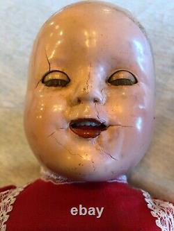 Vintage Antique Shirley Temple Idea Doll 17 Jointed & Marked Body & Head