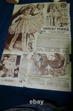 Vintage Beautiful Composition 13 Shirley Temple Doll Original Dress Pin PLUS