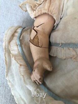 Vintage Bisque & Cloth Shirley Temple Doll 20 Fully Clothed