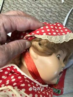 Vintage COMPOSITion DOLL Shirley Temple 24 Cloth Body moving sleep eyes