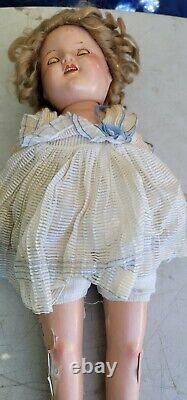 Vintage COMPOSTION SHIRLEY TEMPLE DOLL 20 #2