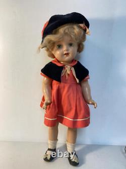 Vintage Composition 18 Madame Alexander Little Colonel Shirley Temple Doll