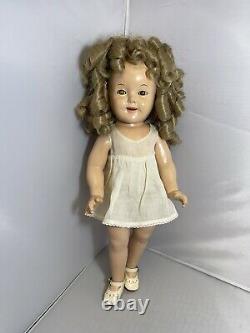 Vintage Composition Ideal Shirley Temple Doll 18 Tall