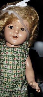 Vintage Composition SHIRLEY TEMPLE doll 16 IDEAL SWEET