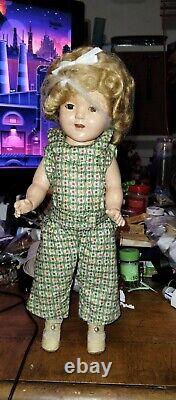 Vintage Composition SHIRLEY TEMPLE doll 16 IDEAL SWEET