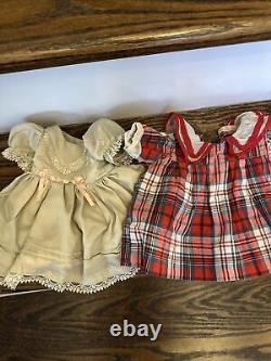 Vintage Composition Shirley Temple 22 Inch doll 2 Dresses