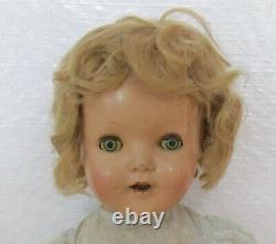 Vintage Composition Strung 19 Shirley Temple Look A Like Doll