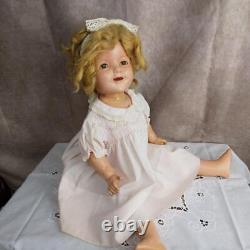 Vintage Cute Shirley Temple Doll Antique 55cm Sleep Eye/Composition Used 33