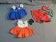 Vintage Doll Ideal Shirley Temple Dress Lot Of 3 1950s Tagged Pieces