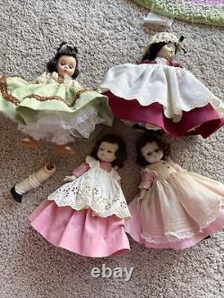 Vintage Doll Lot-Shirley Temple, little Women & Madame Alexander- In Need Of TLC