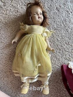 Vintage Doll Lot-Shirley Temple, little Women & Madame Alexander- In Need Of TLC