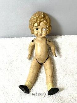 Vintage Dollhouse Doll Shirley Temple 4.5 Tall