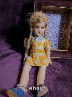 Vintage Haunted Creepy 22 Inch Composition Doll-Very Active OUIJA RARE-ODD GHOST