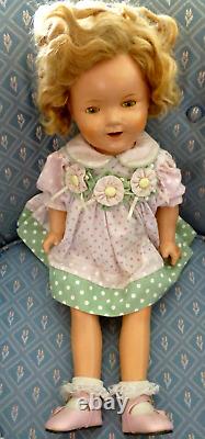 Vintage IDEAL SHIRLEY TEMPLE DOLL 20 Composition 1930s