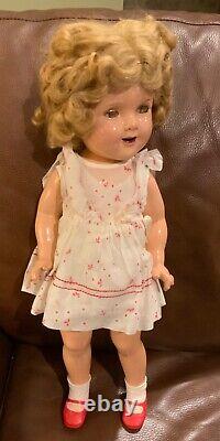 Vintage Ideal 1934 20 original Shirley Temple Doll with extra shoes