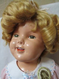 Vintage Ideal 20 Composition Shirley Temple Doll Original hair, Shoes