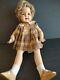 Vintage Ideal Composition 27 Shirley Temple Doll With Bright Eyes School Dress