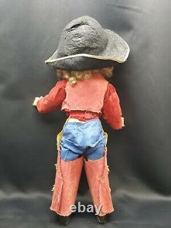 Vintage Ideal Composition Doll, Western Texas Ranger Outfit 23 Tall