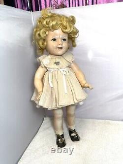 Vintage Ideal Shirley Temple Doll 22 Tall 1930's