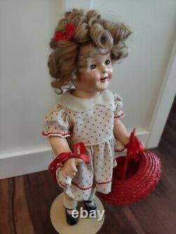 Vintage Ideal Shirley Temple Doll Composition 18 Cop Ideal N&T Co Marking 1934