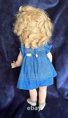 Vintage Ideal Shirley Temple Doll Music Dress Our Little Girl 1935 NRA Tag 18