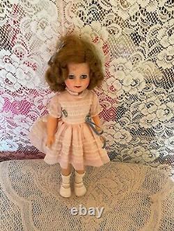Vintage Ideal Shirley Temple Doll ST-15 Original Tagged Dress 1950s 15 IN