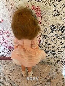 Vintage Ideal Shirley Temple Doll ST-15 Original Tagged Dress 1950s 15 IN