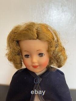 Vintage Ideal Shirley Temple Doll TV Case 12 IN Doll Wardrobe TV Gift Set Box