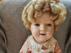 Vintage Original 1934 Ideal 25 Shirley Temple Comp Doll Must See