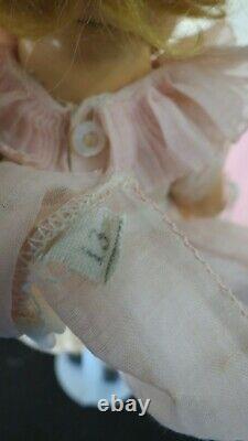 Vintage Rare Beautiful Composition 13 Shirley Temple Doll Original Dress Pin