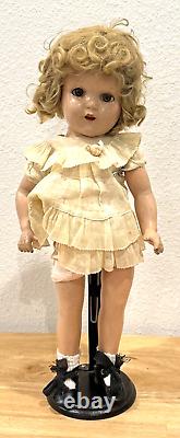 Vintage Rare Early 15 Shirley Temple Composition Sleepy Eye Doll Marked 16 USA