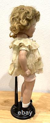 Vintage Rare Early 15 Shirley Temple Composition Sleepy Eye Doll Marked 16 USA