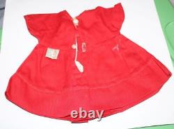 Vintage Red Shirley Temple Scotty Dress Tagged for a Composition Doll