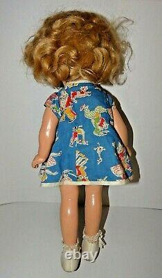 Vintage SHIRLEY TEMPLE 13 Composition Doll Porcelain Teeth Clothing & Shoes