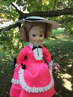 Vintage SHIRLEY TEMPLE Silver Screen THE LITTLE COLONEL 13 Porcelain Doll? J8