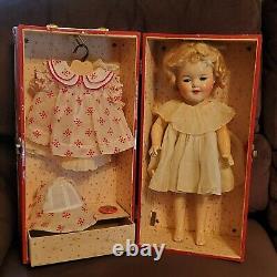 Vintage Shirely Temple Doll with Steamer Trunk