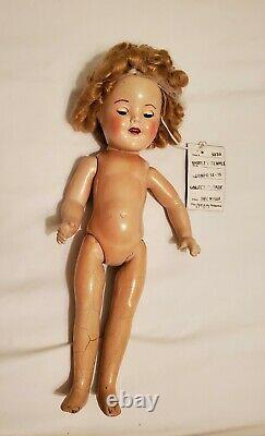 Vintage Shirely Temple Doll with Steamer Trunk