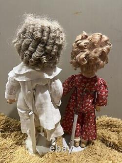 Vintage Shirley Temple 18 & 20 Composition Doll Lot