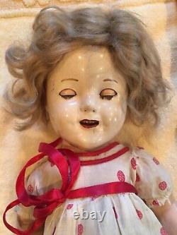 Vintage Shirley Temple Composition Doll Unmarked Rare Baby Doll